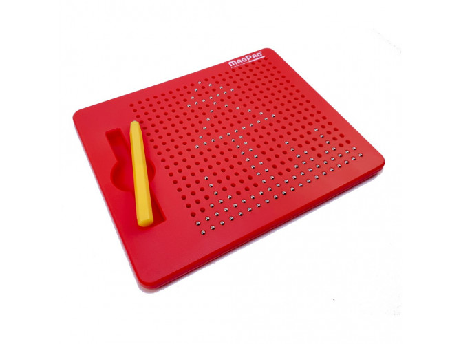 Magnetická kresliaca tabuľka 380 guličiek červená