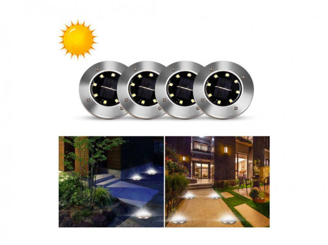 4 kusy solárnych diskov na záhradu