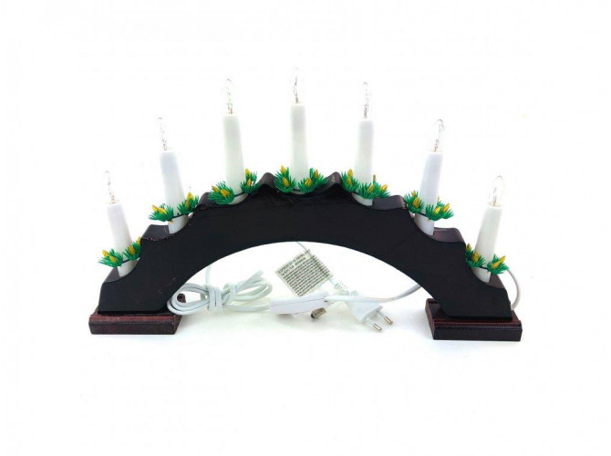 Vianočný svietnik oblúk - 7 žiaroviek (do zásuvky)