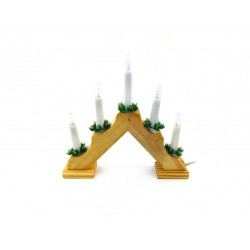 Vianočný svietnik pyramída - 5 žiaroviek (do zásuvky)