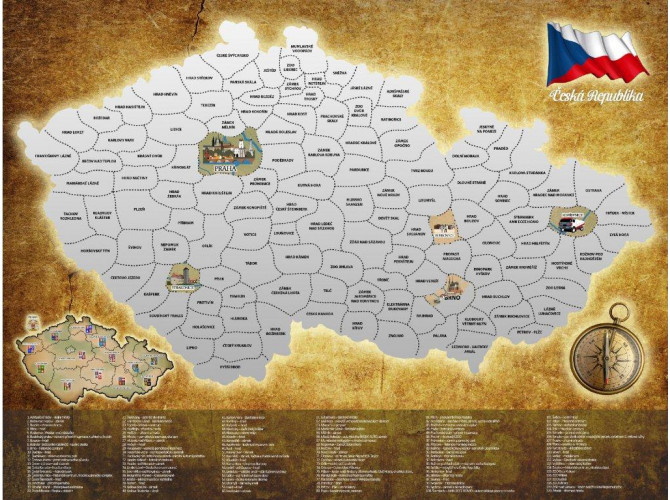Stieracia mapa Česká republika
