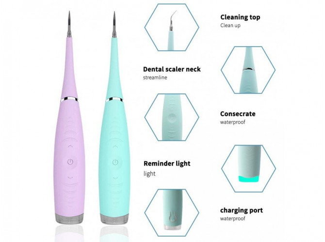 Ultrazvukový čistič zubov - Electric Cleaner - zelená