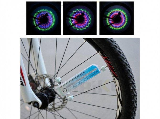LED svetlo do výpletu kolesa - Cyklo light LC-D016