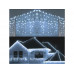 Vonkajšie vianočné LED záves - studená biela 60m - 2500 led diód