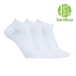 30x Bambusové vysoké ponožky - biele veľkosť 35-38