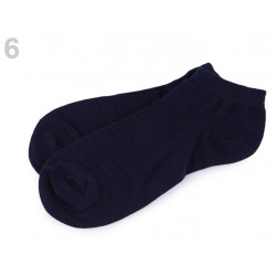 30x Bavlnené členkové ponožky čierne veľkosť 39-42