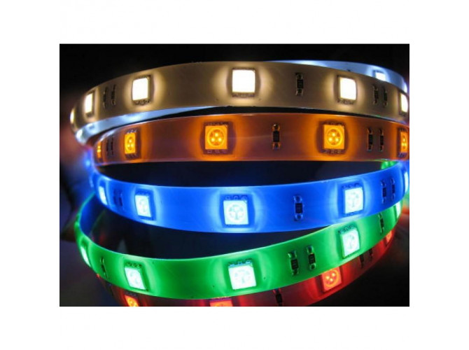RGB LED pásik s diaľkovým ovládaním - 5 metrov