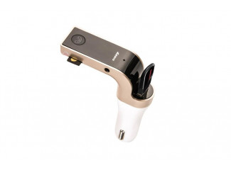 Bluetooth FM Transmitter, na USB a micro SD karty - strieborná