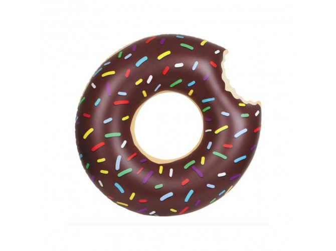 Nafukovací kruh Donut - hnedý (120cm)